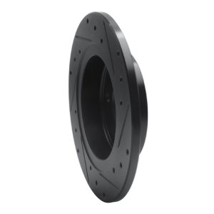 Buick Encore Brake Rotor (1) - Rear Left - R1 Concepts - Drilled & Slotted - Black - `11-`22